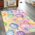 thumbnail image 2 of Easter Colorful Eggs Area Rugs 2.7'x5', Washable Small Throw Rugs for Kitchen Bedroom, White Daisy Spring Flowers Indoor Outdoor Rug Non-Slip Low Pile Carpet Runner Reversible Floor Mats, 2 of 8