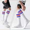 thumbnail image 3 of 10 Pieces Striped Sweatbands and Socks Set Sweatbands Set 80s 90s Sweatbands Wrist Sweat Bands for Men and Women Sports Headbands, 3 of 5