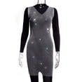 thumbnail image 1 of FhsagQ Cache-Maillot pour Femmes Porte-Jarretelles Ouvert à l'Entrejambe Élégant Sans Manches Robe à Col en V Superposition Transparente en Maille à Strass Scintillants pour Fêtes Cache-Maillot de Plage Cache-Maillot pour Femmes Grande Taille Blanc Blanc P, 1 of 2