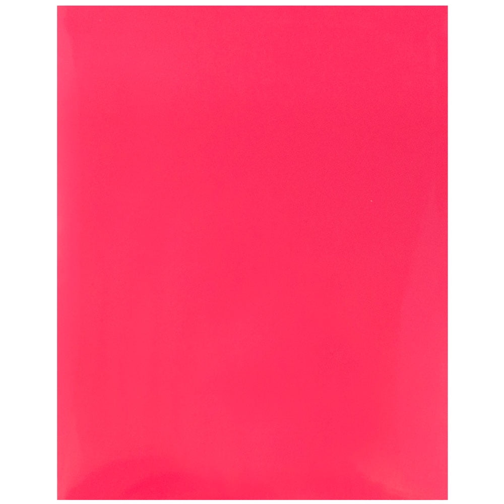 JAM Paper Glossy Two Pocket Folders, Fuchsia Pink, 100/Pack