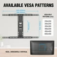thumbnail image 3 of ELG Full Motion TV Wall Mount 32–86 Inch Heavy Duty Steel Bracket Swivel Tilt Extend VESA 600x400, 3 of 4
