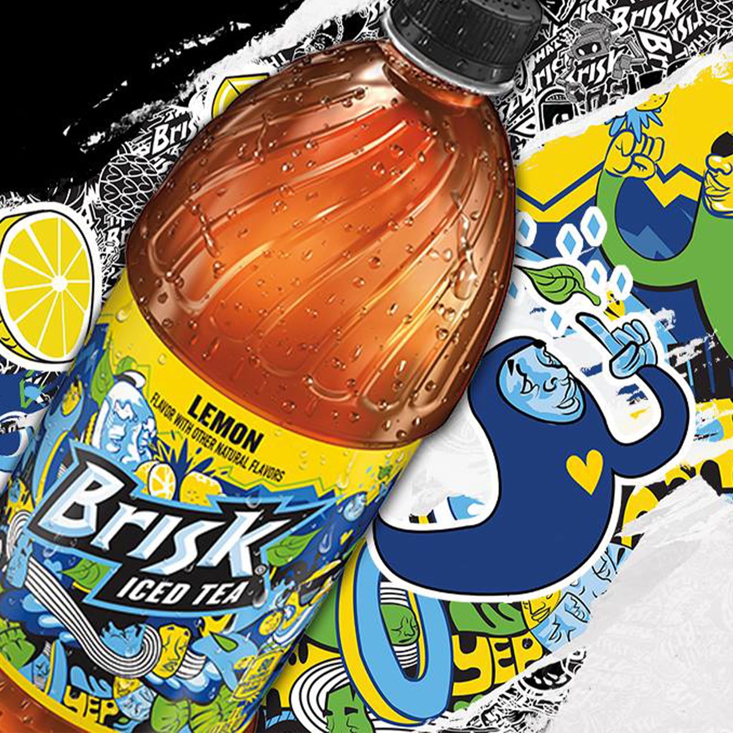 Lipton Brisk Lemon Iced Tea, Bottled Tea Drink, 1 Liter, Bottle
