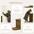 thumbnail image 4 of Árbol para Gatos PawHut de 4 Niveles Montado en Pared con Rascador, 4 of 9