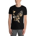 thumbnail image 3 of Mens Oversize T Shirts Flying Bird (2)Casual Short Sleeve Basic Tees Crew Neck T-Shirt Funny Graphic Tees Black or White XS-5XL, 3 of 5