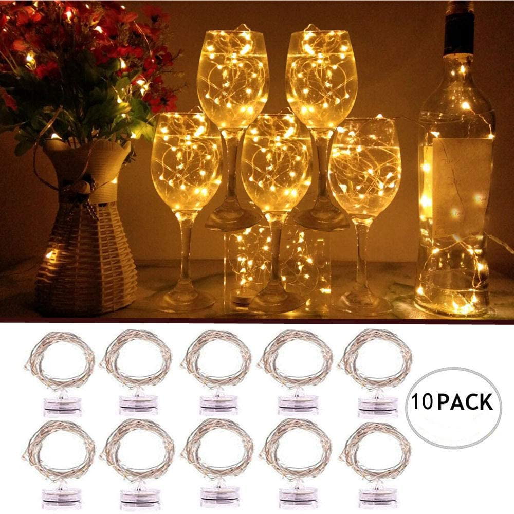 Micro LED String Lights Battery Operated 2M/6.5ft Holiday DIY Decor  6 Pack 