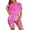 Hot Pink, variant on BONIXOOM Matching Christmas Pajamas Girls Christmas Pajamas Loungewear None Short Sleeve Solid Sleepwear Sets Blue XL