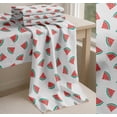 thumbnail image 6 of Soimoi White Cotton Cambric Fabric Watermelon Fruits Print Fabric by the Yard 42 Inch Wide, 6 of 7