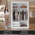 thumbnail image 5 of Ropero Closet Madesa Vivare 2 Puertas 1 Espejo BM, 5 of 5