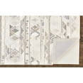 thumbnail image 2 of Weave & Wander Palatez 24" x 36" Gradient Diamond Wool Accent Rug in Ivory, 2 of 5