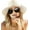 Ivory, variant on Sun Hats for Women Summer Wide Brim UV UPF 80+ Panama Fedora Foldable Packable Straw Beach Hat