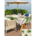 thumbnail image 5 of Outdoor Tablecloth with Umbrella Hole for Patio/Picnic/Party/Camping, Green Palm Trees Waterproof Table Cloth Rectangle Table Cover Washable, Summer Botanical Tree Tropical Rustic (52"x 70"), 5 of 9