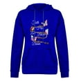thumbnail image 3 of Penkiiy Sweat à Capuche pour Femmes Mode Manches Longues Imprimé avec Poche Décontracté Bleu Y2K, 3 of 6