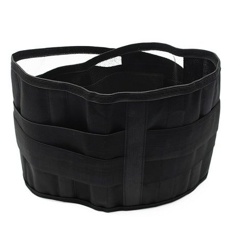 Rear Lower Tie Brace Double Pull Breathable Lumbar Lower Back Belt Pain Relief Brace Support Protect, Black ()