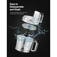 thumbnail image 6 of Food Processor 12 Cup, with Chopping, Slicing and Dough Attachments, Black 500W, 6 of 7