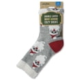 thumbnail image 4 of Airplus 2024 Double Layer Crew Sock Men's 8-12.5, Tossed Santas, 4 of 5