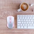 thumbnail image 3 of Q2 Ergonomic 3 Keys 1600DPI 2.4GHz Wireless Mouse Office Mice for PC Laptop Pink, 3 of 8