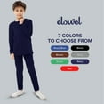 thumbnail image 6 of Elowel Boys Thermal Underwear Set for Kids Soft Cozy Fleece Base Layer XS Navy, 6 of 7