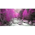 thumbnail image 2 of Palacios, J.A. 18x11 White Modern Wood Framed Museum Art Print Titled - Lilac river and trees 832, 2 of 4