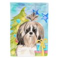 thumbnail image 1 of Carolines Treasures CK1863GF Christmas Tree Shih Tzu Garden Size Flag, 1 of 3