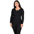 thumbnail image 2 of RWB Womens Long Sleeve Summer Sweater Dress Black Medium, 2 of 3
