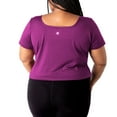 thumbnail image 2 of Rainbeau Curves Square Neck Activewear T-Shirt, Women's Plus, 2 of 2