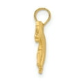 thumbnail image 2 of FJC Finejewelers 14k Yellow Gold Running Horseengraved Tail Charm, 2 of 4