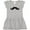 AC-Heather Grey, variant on Inktastic Mustache Girls Toddler Dress