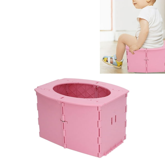 Potty Infantil, Fuerte Plegable, Conveniente, Conveniente, Fácil de Limpiar, Abrenamiento de PP, Portátil para viajar