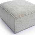 thumbnail image 5 of TOV Furniture Mindy Taupe Chenille Basketweave Ottoman, 5 of 6