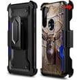 thumbnail image 6 of Nagebee Case for Motorola Moto G Stylus (2020) with Tempered Glass Screen Protector (Full Coverage), Armor Defender [Swivel Belt Clip Holster] Built-In Kickstand Shockproof Rugged Phone Cover (Deer), 6 of 7