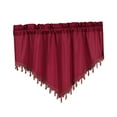 thumbnail image 3 of simhoa Valance Curtain Farmhouse Short Valance Drape for Kitchen Cabinet Decoration Red, 3 of 8