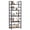 Black(bookcase), variant on CONCETTA 5 Tier Bookshelf, Modern Bookcase Storage Organizer for Home Office, Rustic Brown