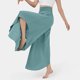 thumbnail image 4 of ICHUANYI Clearance Women High Waisted Yoga Pants Hippie Pilates Trousers Boho Beach Irregular Elastic Waist Pants(Light Blue, XXL) ICHUANYI WER2023080907906, 4 of 7