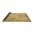 thumbnail image 2 of Ahgly Company Indoor Square Medallion Brown Traditional Area Rugs, 8' Square, 2 of 4