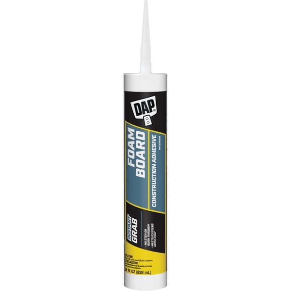 DAP Foamboard Construction Adhesive - White - 28 oz