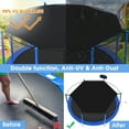 thumbnail image 2 of Housse de Protection pour Trampoline 330x290cm Noir PE Protection Solaire pour Aire de Jeux Extérieure, 2 of 8