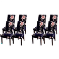 thumbnail image 1 of Chair Covers Set of 8,Fit Stretch Removable Washable Kitchen Chair Covers Protector for Dining Room,Hotel,Flower, 1 of 6