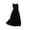 Black-Spaghetti strap, variant on Women Midi Dress Floral Lace Trim Extender Camisole Tank Tops Underdress