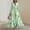 Green, variant on Women's Evening Gown Dress, Printed V-Neck Long Sleeve with Pocket, Slim Casual Midi Dress for Work or Wedding Guest, 2026 New Limited-time Offer