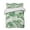 White, variant on Quilts Full Size Bedding Set, Green Monstera Leaves Lightweight Quilted Comforter, Tropical Blue Palm Leaf Botanical Summer Soft Bedspread Coverlet with Pillow Covers for All Season, 78" x 90"