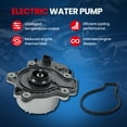 thumbnail image 3 of MOCA AUTOPARTS Electric Engine Water Pump Fit for 2010-2015 Toyota Prius 1.8L & 2012-2017 Toyota Prius V 1.8L & 2012-2019 Toyota Prius C 1.5L, 3 of 9