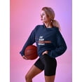 thumbnail image 5 of Tstars Womens Basketball Sport Team Fans Cool Gift for Basketball Fanatics Eat Sleep Basketball Repeat Gift Ideas for Basketball Fans Women Birthday Hoodie, 5 of 7
