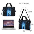 thumbnail image 3 of FORMRS 16" Laptop Bag Carrying Sleeve Case with Handle Travel Shoulder Briefcase, Blue Butterfly, 3 of 8