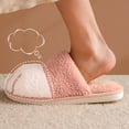thumbnail image 2 of VerPetridure House Slippers for Women Men New Style Cotton Slippers Women's And Winter Home Cartoon Plush Couple Warm Soft-Soled Slippers, 2 of 9