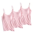 thumbnail image 1 of Timegard Womens Tank Tops with Built in Bras Scoop Neck Adjustable Spaghetti Strap Comfy Bottom Camis, 1 of 6