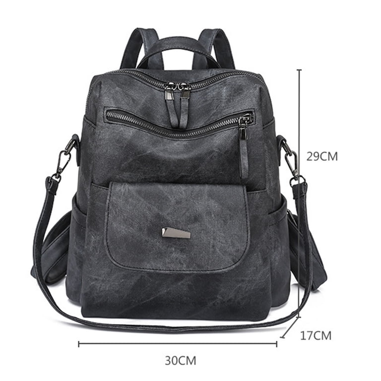 ZTTD Women Backpack Purse PU Leather Designer Anti-theft  display picture 2