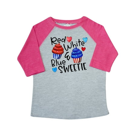 

Inktastic 4th of July Red White and Blue Sweetie Cupcakes and Stars Gift Toddler Boy or Toddler Girl T-Shirt