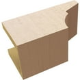 thumbnail image 6 of Ekena Millwork 6"W x 6"H x 12"L Monterey Woodgrain TimberThane Rafter Tail, Primed Tan, 6 of 6
