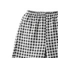 thumbnail image 4 of Women's Plaid Straight Leg High Waist Pocket Shorts, Polyester Loose Casual Short Trousers, Summer Daily Bottoms for Travel Shopping Home | TruHer,Black Free Size, 4 of 5