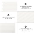 thumbnail image 4 of Miangastore 150 Pcs Detachable Notebook Inner Paper Replacements Premium Loose-leaf Refills, 4 of 8